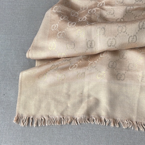 Gucci GG JACQUARD KNITTED SCARF - Picture 7 of 8